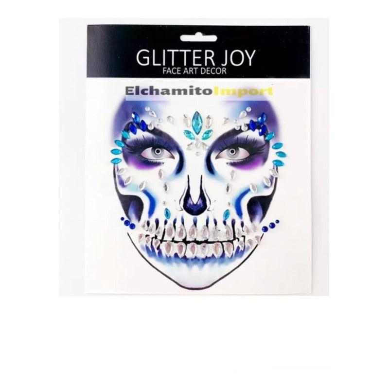 Face Sticker Gemas Cristales Rostro Cosplay Halloween