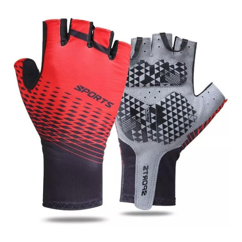 Guantes Medio Dedo Ciclismo Antideslizante