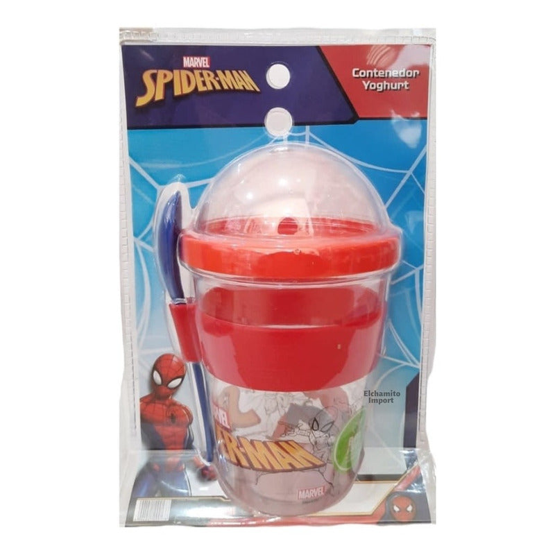 Vaso Yogurt Keep 450 Ml Disney Marvel / Licencia Oficial