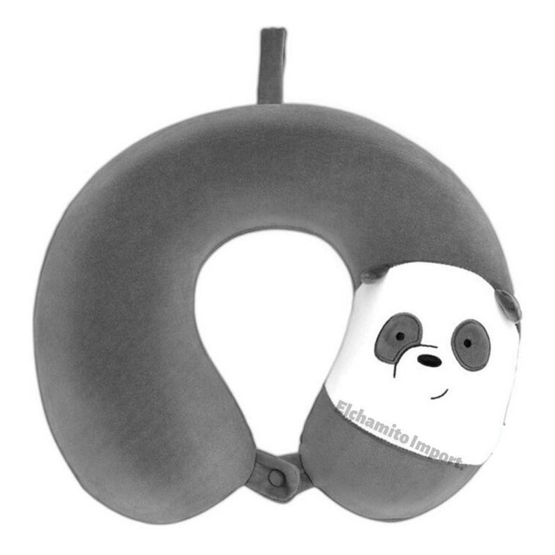 Cojin Almohada Viaje Cervical Memory Foam Escandalosos Panda
