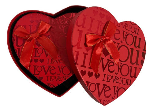 Set 3 Cajas De Regalo Forma De Corazón
