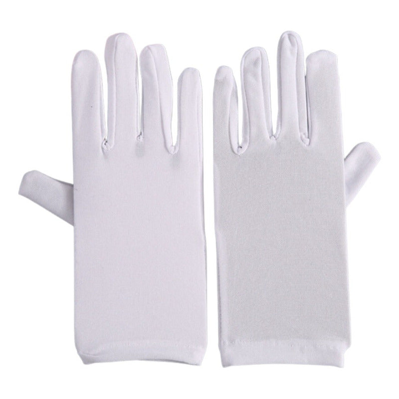 Guantes Cortos Para Desfiles, Ceremonias, Cosplay, Disfraz