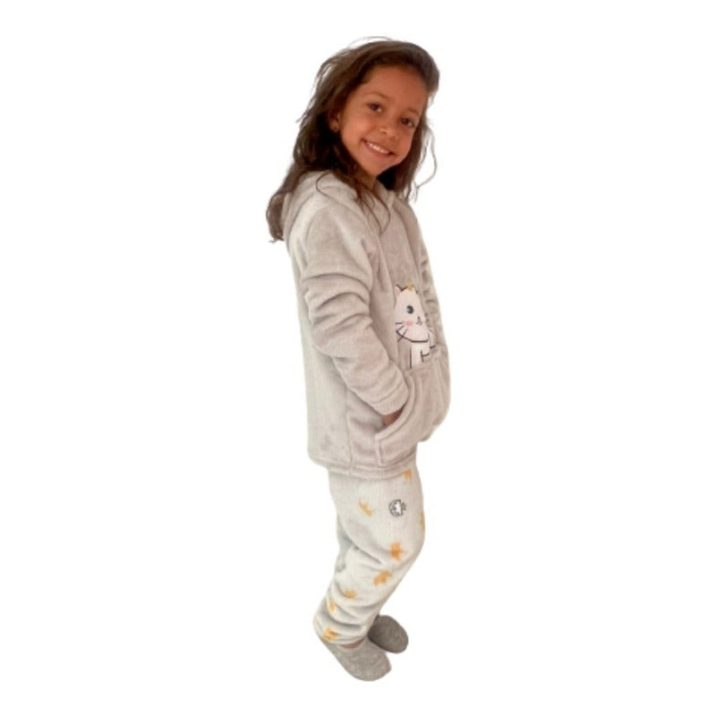 Pijama Niñas Invierno Polar Suave Calientitas Juvenil