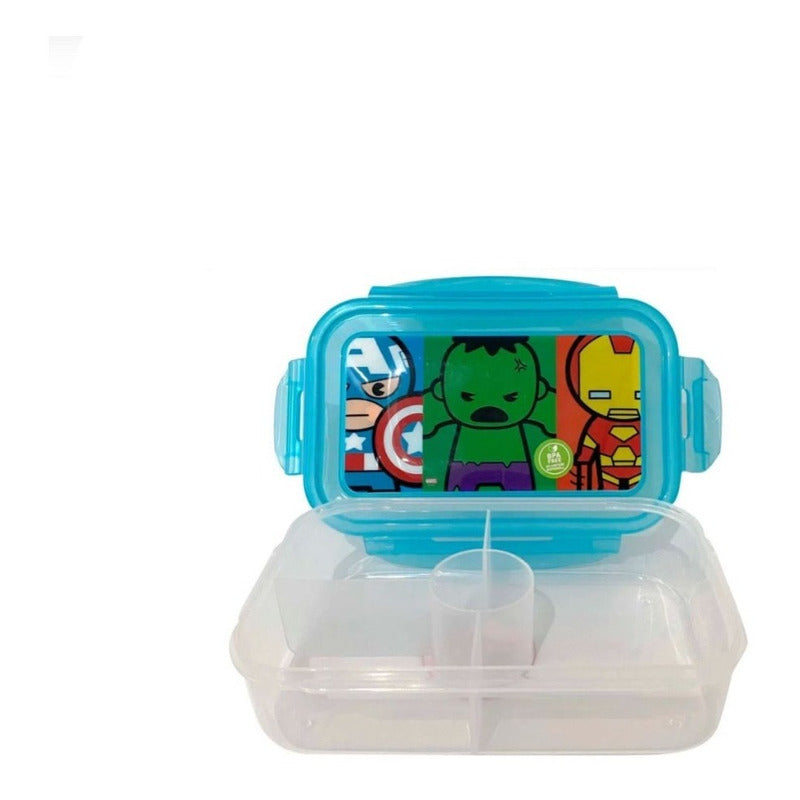 Set Marvel Botella Metalica + Hermético Portasándwich