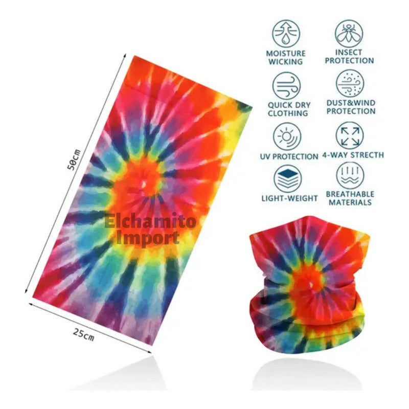 Bandana Cuello Elástico Sin Costura Para Deportes Aire Libre