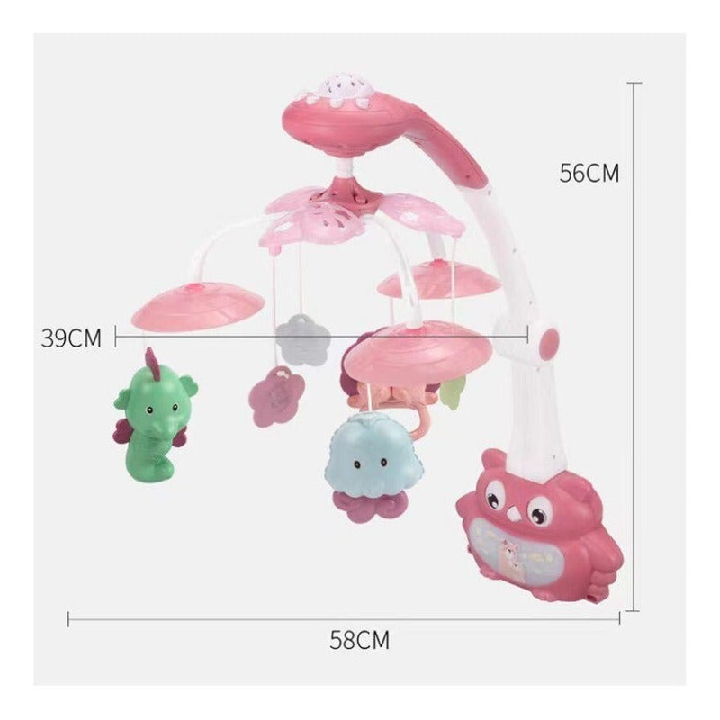Movil Bebe Musical - Proyector Sonajeros Movil