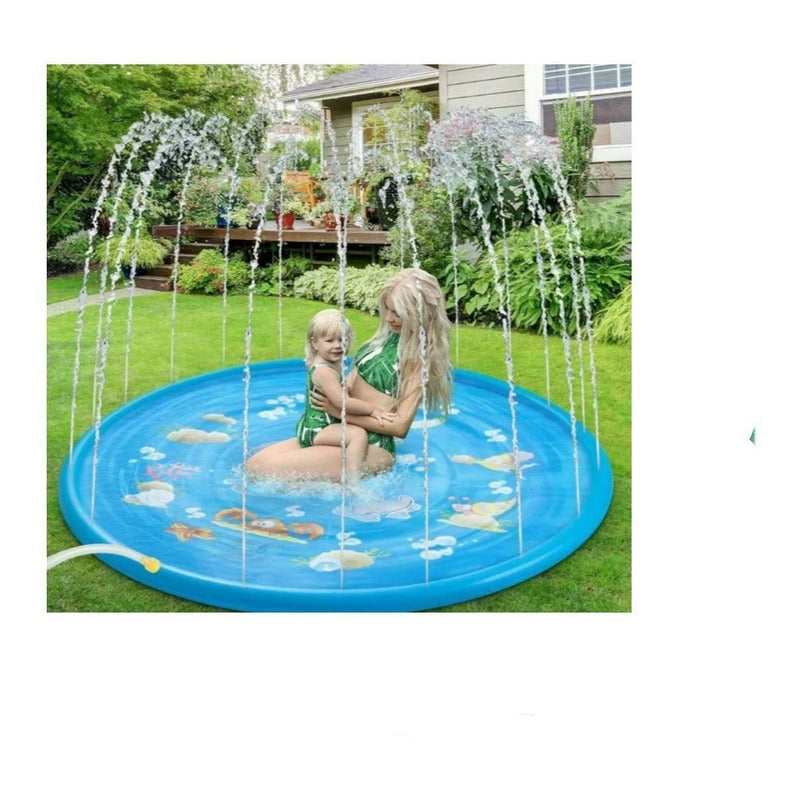 Piscina Alfombra Rociador 170x170cm Juego Infantil