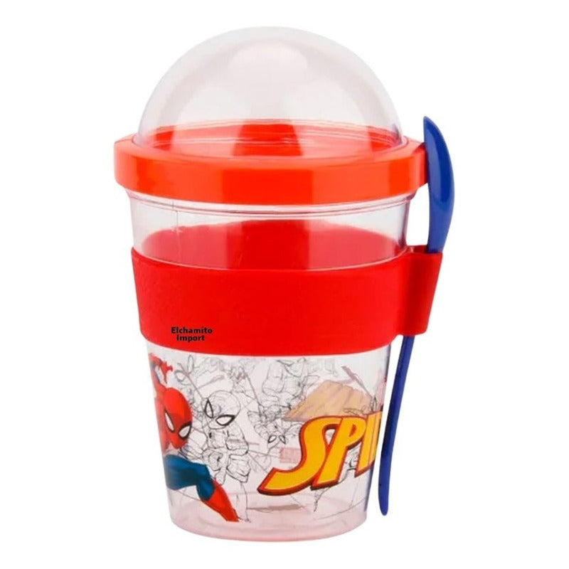 Vaso Yogurt Keep 450 Ml Disney Marvel / Licencia Oficial