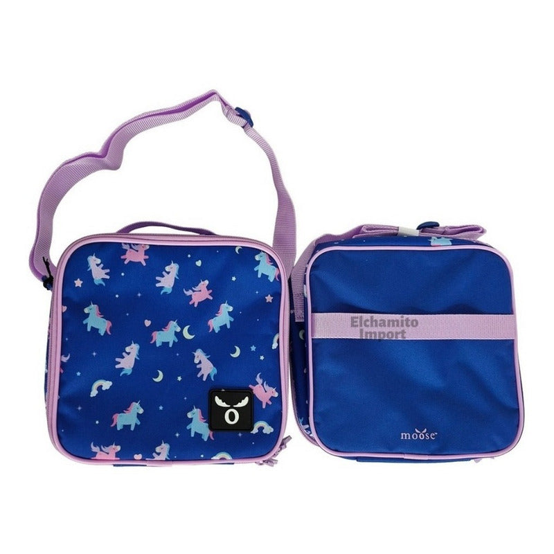 Pack Escolar Mochila + Estuche + Lonchera Moose Corazones