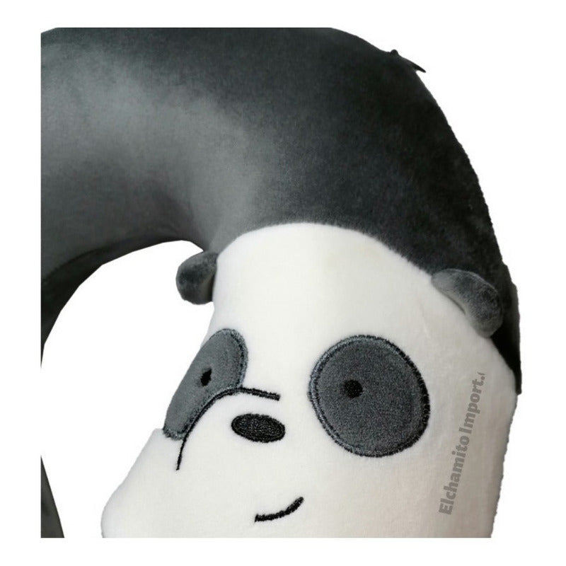 Cojin Almohada Viaje Cervical Memory Foam Escandalosos Panda