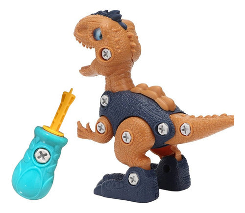 Dinosaurio Armable De Juguete Incluye Herramienta