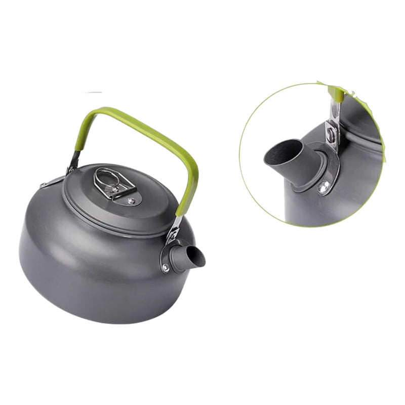 Tetera Hervidor De Agua Para Camping 1.2 Litros Gris
