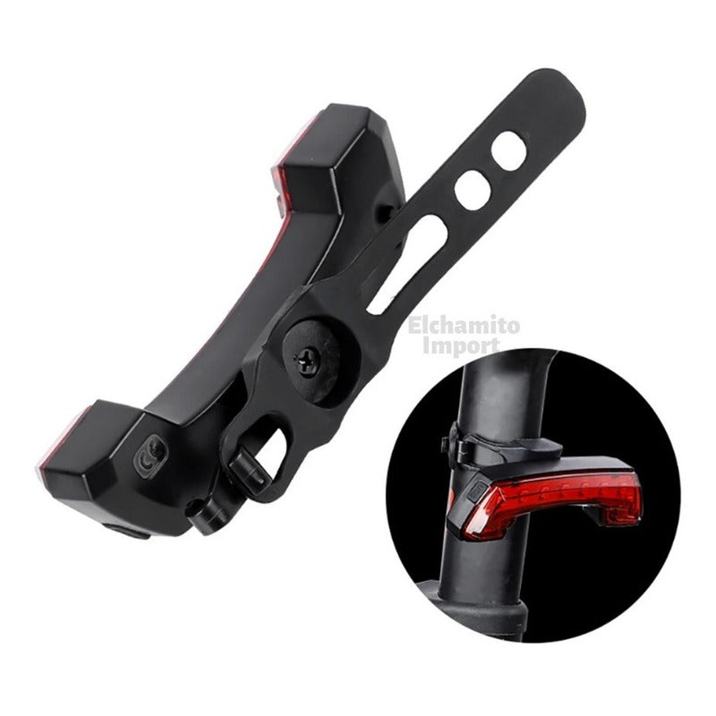 Luz Tracera Direccional Con Bocina Para Bicicleta