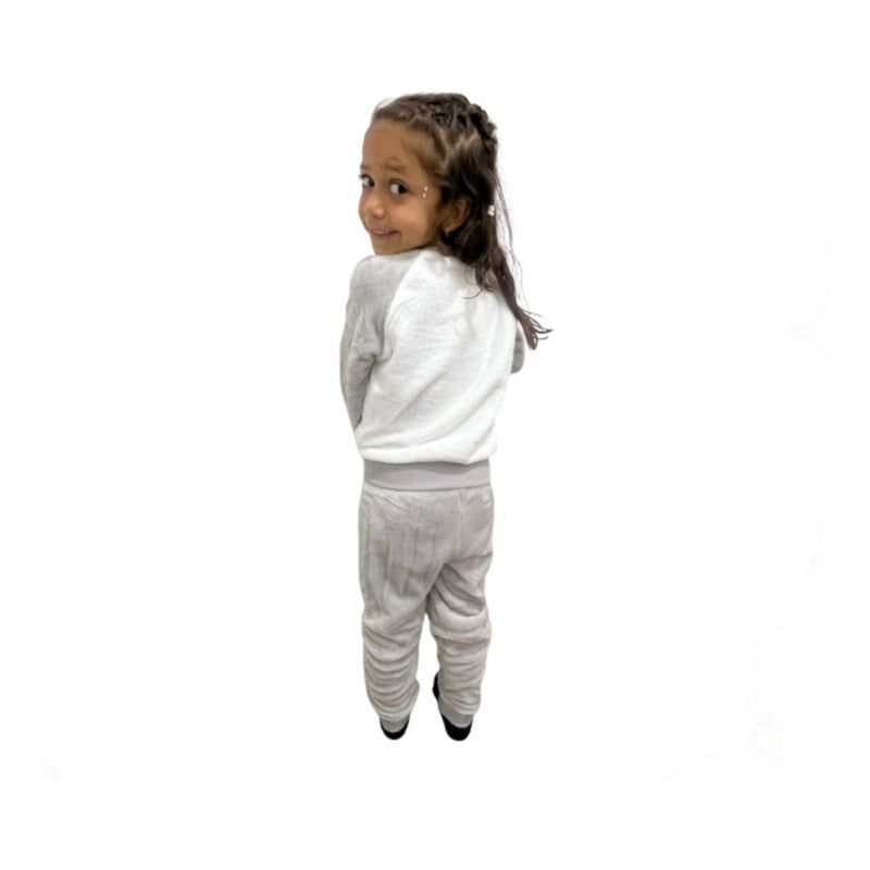 Pijama 2 Piezas Polar Suave Niñas Invierno De 1 A 5 Años