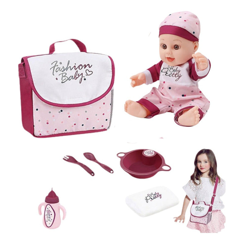 Muñeca Bebe De Juguete Pipi + Accesorios