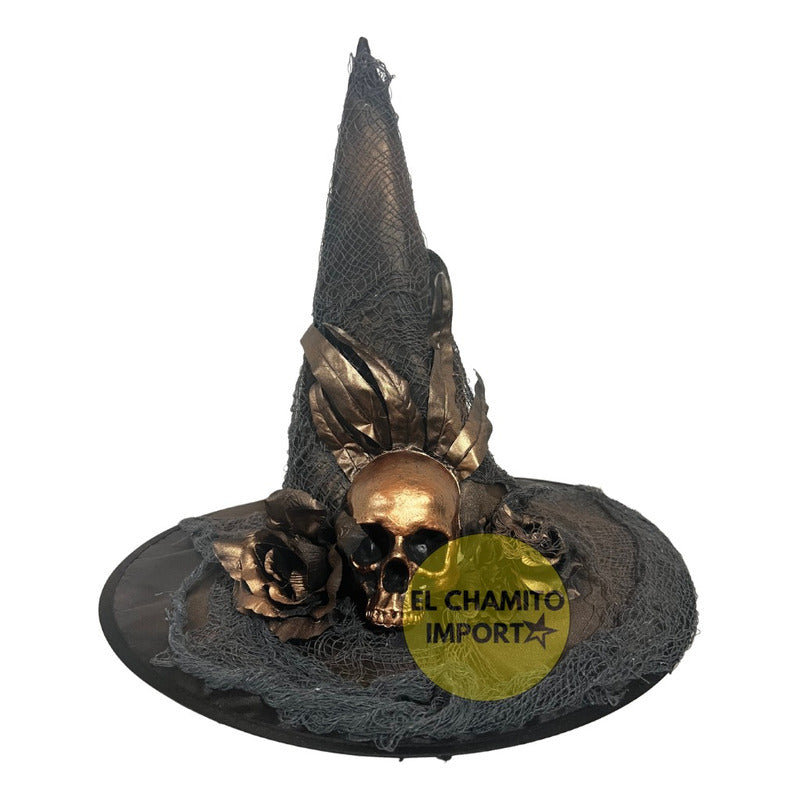 Gorro Sombrero Disfraz Bruja Halloween Elegante Cosplay