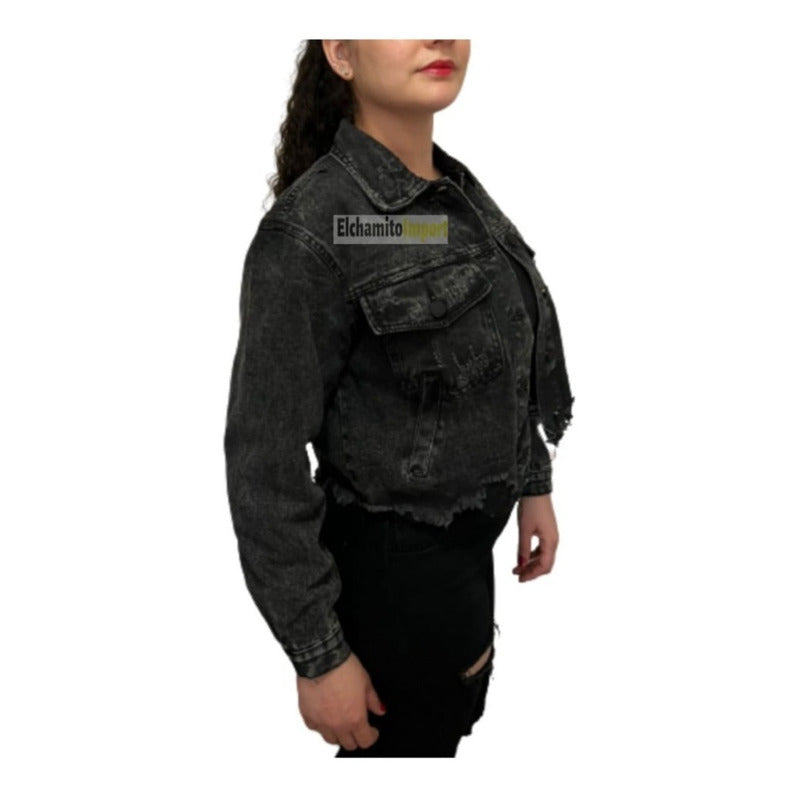 Chaqueta Mezclilla - Jeans - Moda Mujer