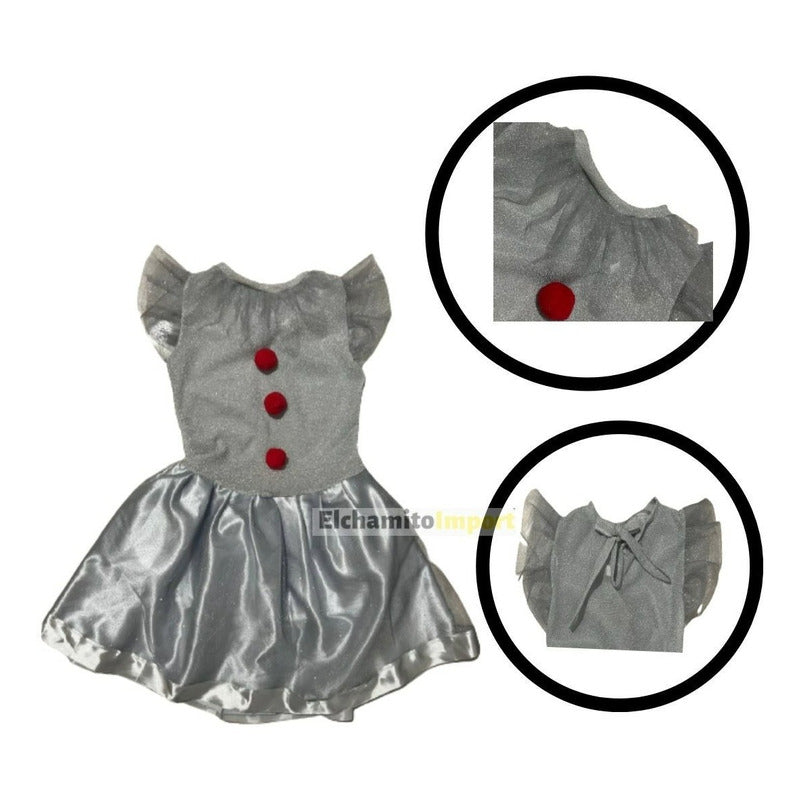 Disfraz Payasa It Pennywise Mujer Halloween