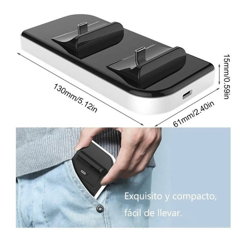 Cargador Rápido Base Dual Control Joysticks Playstation 5