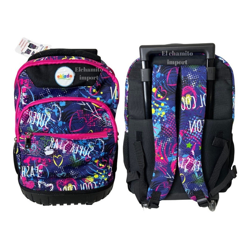 Pack Mochila Trolley + Lonchera + Estuche / Niños/ Ekizde
