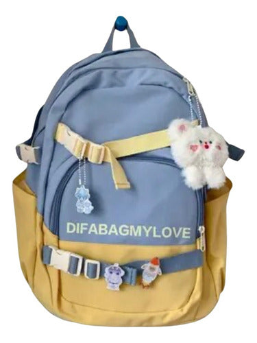 Mochila Para Niña Infantil Kawai Escolar Mochila Juvenil