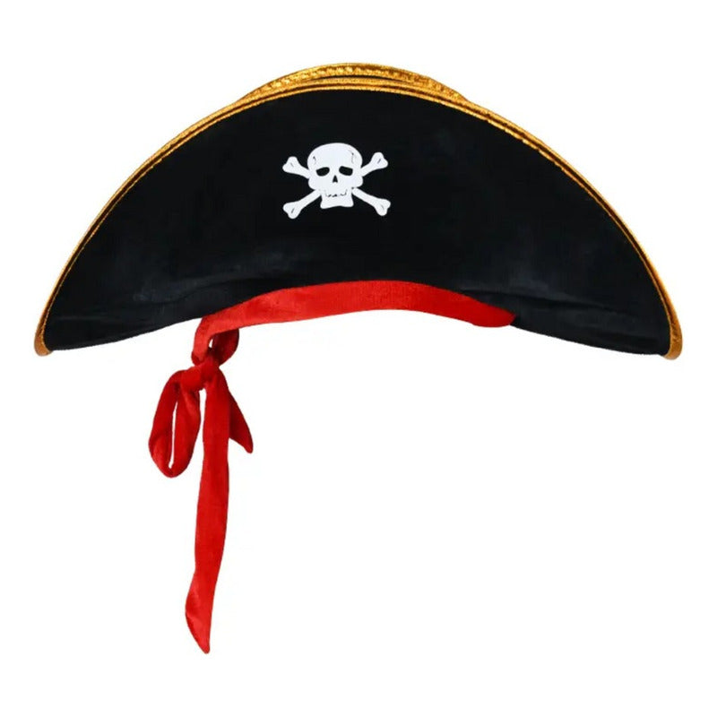 Sombrero Pirata Adulto-niño Halloween Cosplay Negro