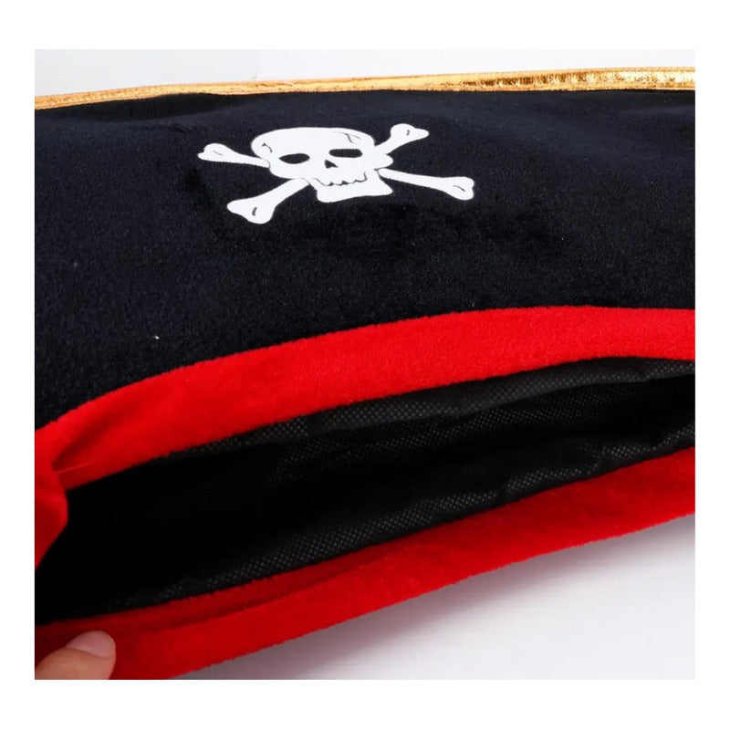 Sombrero Pirata Adulto-niño Halloween Cosplay Negro