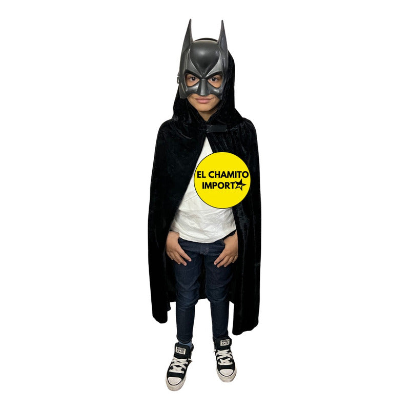 Capa Superhéroe Con Antifaz Batman Niño