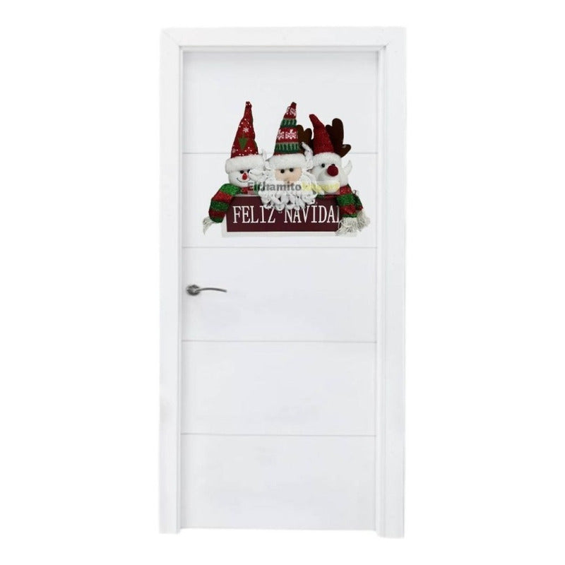 Adorno Colgante Navideño Decoración Puerta Rojo/verde