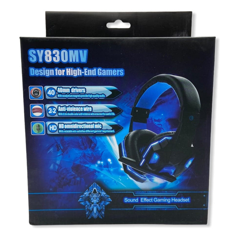 Audífonos Gamer Soyto Sy830 Para Ps4/pc/xbox/smartphone Rgb Rojo