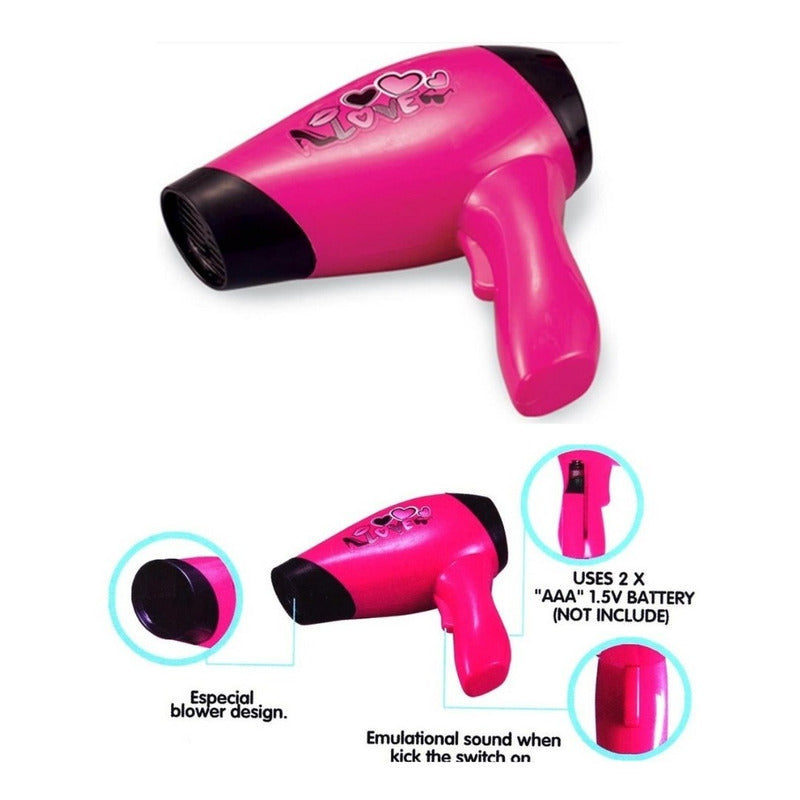 Set Peluqueria Maquillaje Juguete Niñas