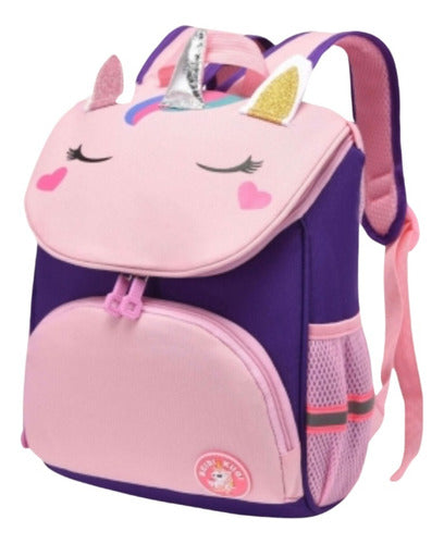 Mochila Infantil Escolar Unicornio/dinosaurio