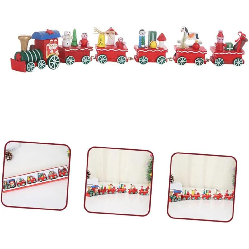 Tren Navidad Decoracion Navideña Adorno Arbol Navidad 30 Cm 30 Cm
