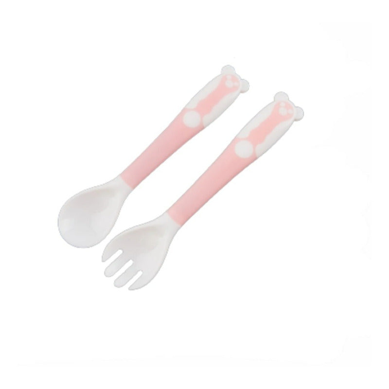 Juego Cuchara Tenedor Flexibles Bebes