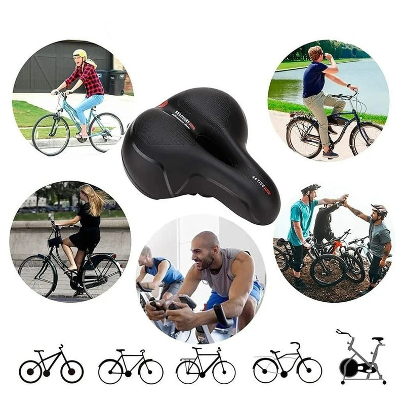 Sillín Asiento Bicicleta Acolchado Anti-prostático