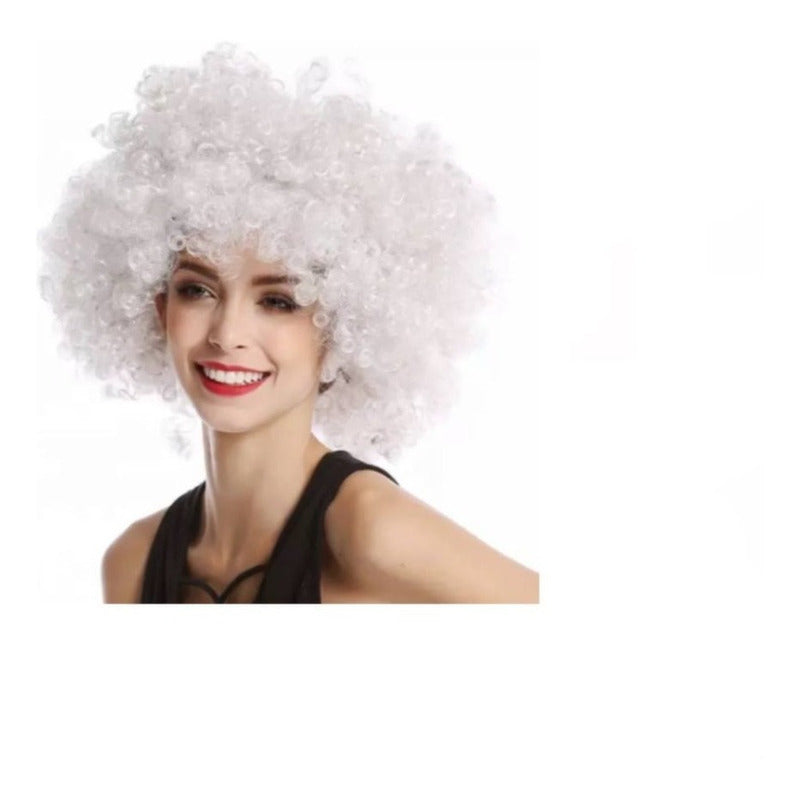 Peluca Afro Para Adultos Niños Niñas - Halloween Cosplay