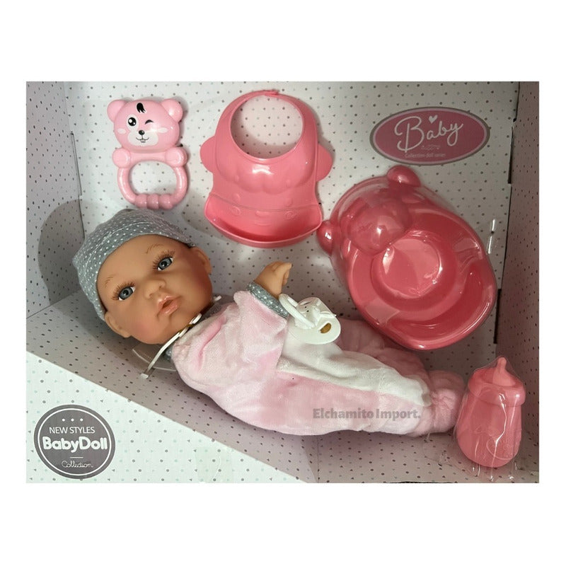 Muñeca Bebe Baby Doll + Accesorios