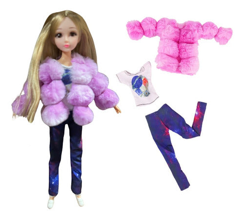Muñecas Articulada Vestuariio Fashion Juguete Para Niñas