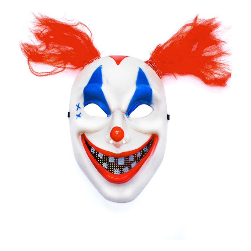 Disfraz Payaso Clown Capa + Mascara Halloween