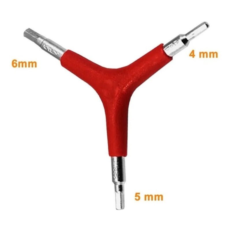 Llave Y Allen 4 /5/6 Mm Herramienta Bicicleta