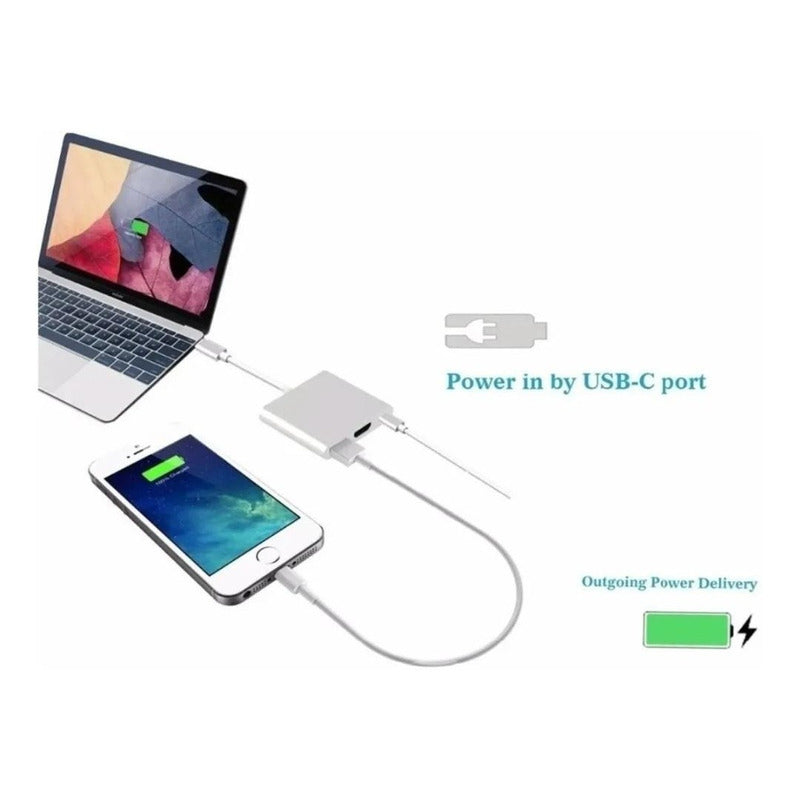Adaptador Usb Tipo C 3 En 1 Hdmi 4k Usb 3.0
