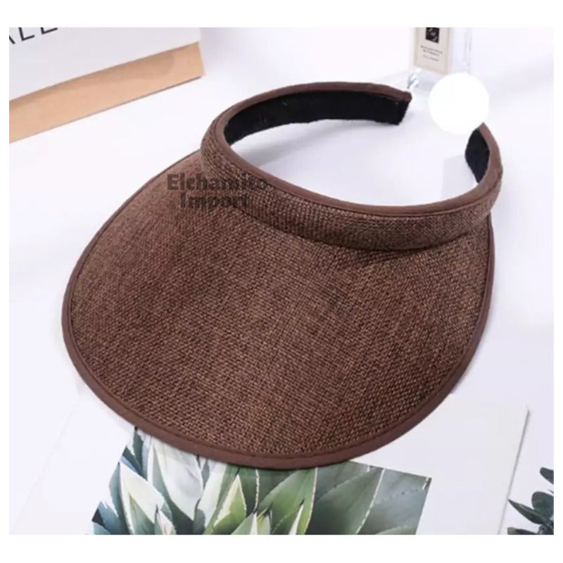 Sombrero De Sol Mujer Tipo Visera Playa Verano