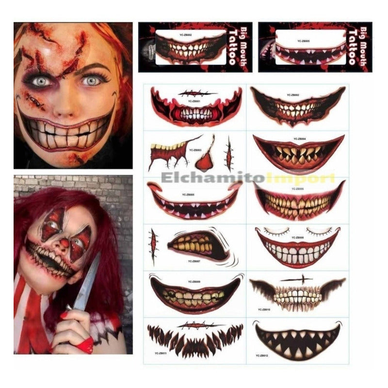 Tatuajes Temporales Magicos Tattoo Halloween