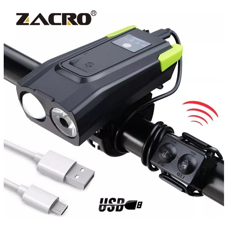 Luz Interna Delantera Bicicleta Recargable