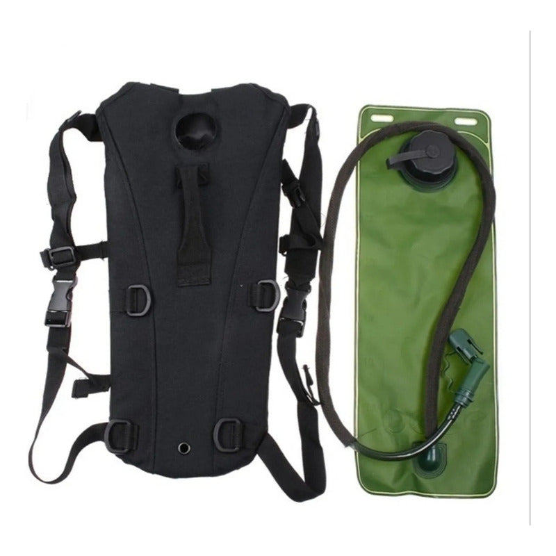Mochila De Hidratacion Negro Liso