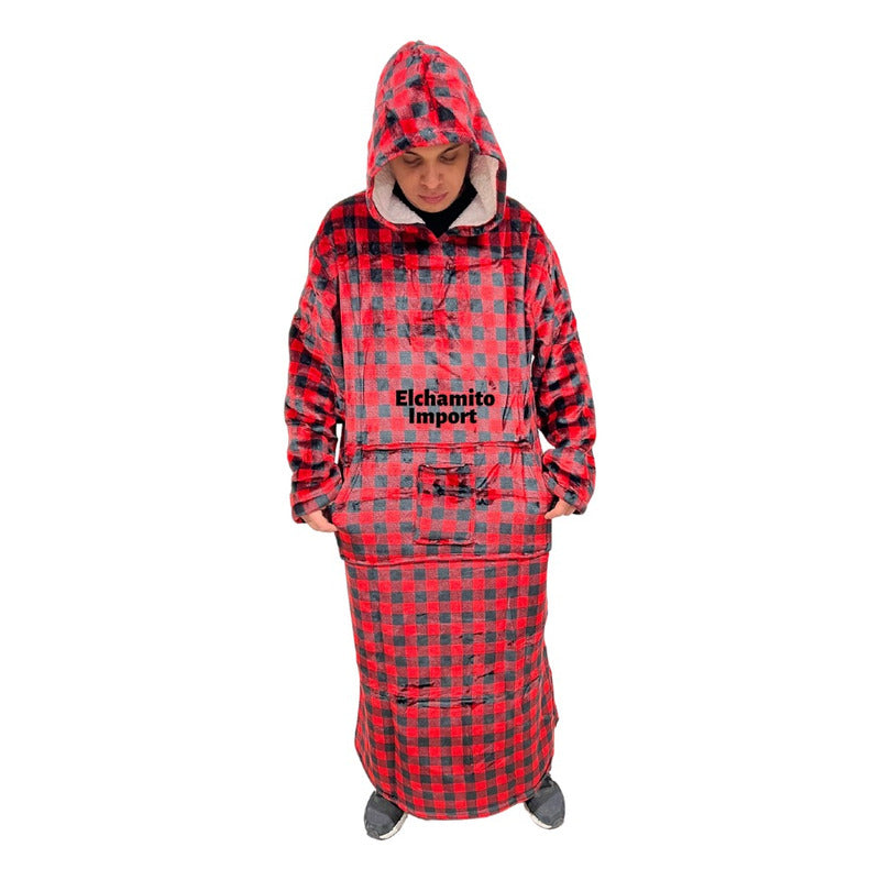 Super Extra Larga Maxi Poleron Felpa Capucha