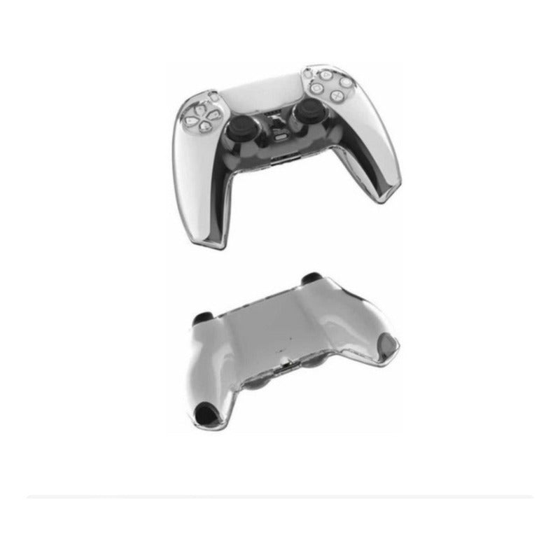 Carcasa Protectora Control Playstation 5 + 4 Grip Transparente