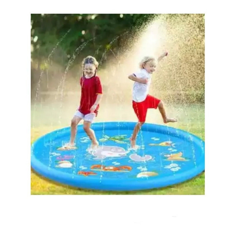 Piscina Alfombra Rociador 170x170cm Juego Infantil
