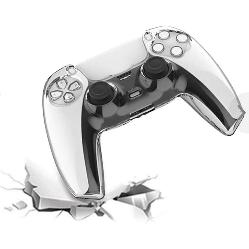 Carcasa Protectora Control Playstation 5 + 4 Grip Transparente