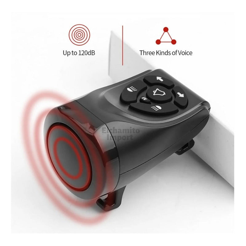Luz Tracera Direccional Con Bocina Para Bicicleta